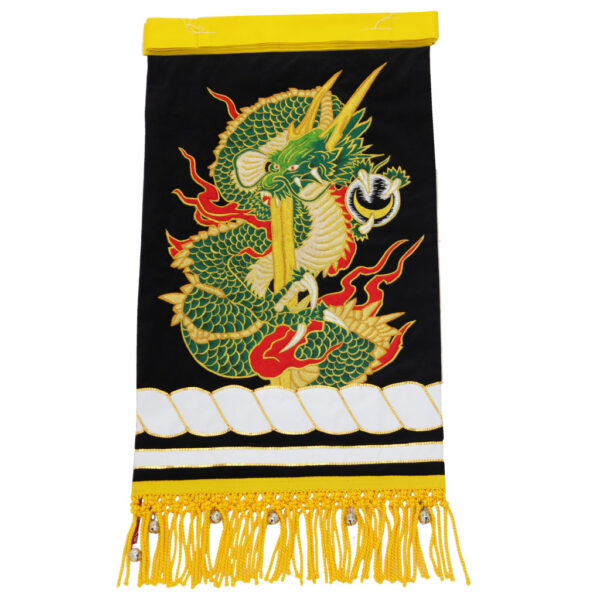 昇り龍（緑龍）の祭り前掛け