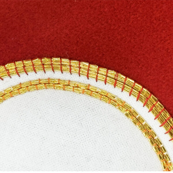 金駒刺繍のアップ